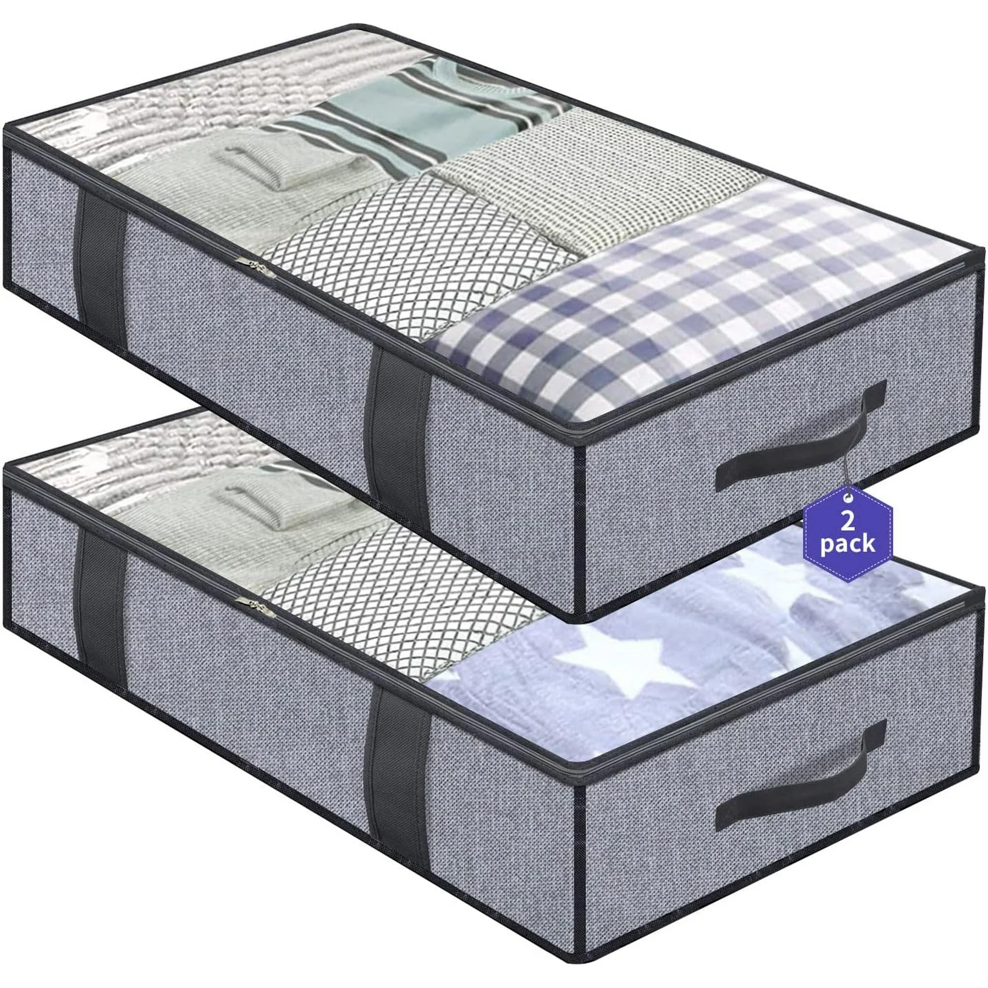 Foldable Underbed Storage Bag with Clear Window U578