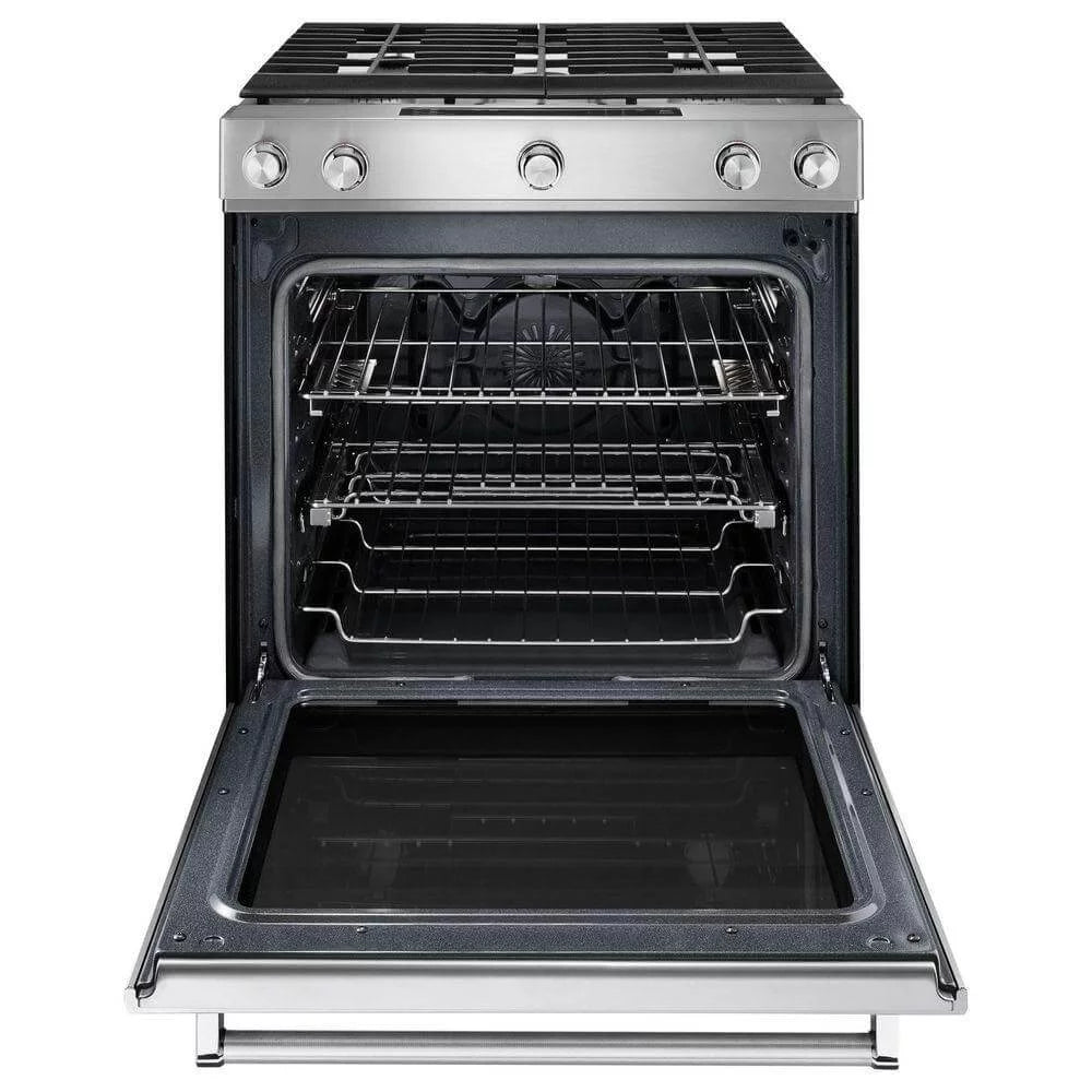 30" Wide 6.5 Cu. Ft. Slide-In Gas Range - Stainless Steel L276298