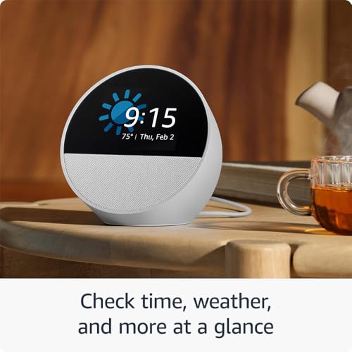 Black Smart Alarm Clock with Alexa G2883
