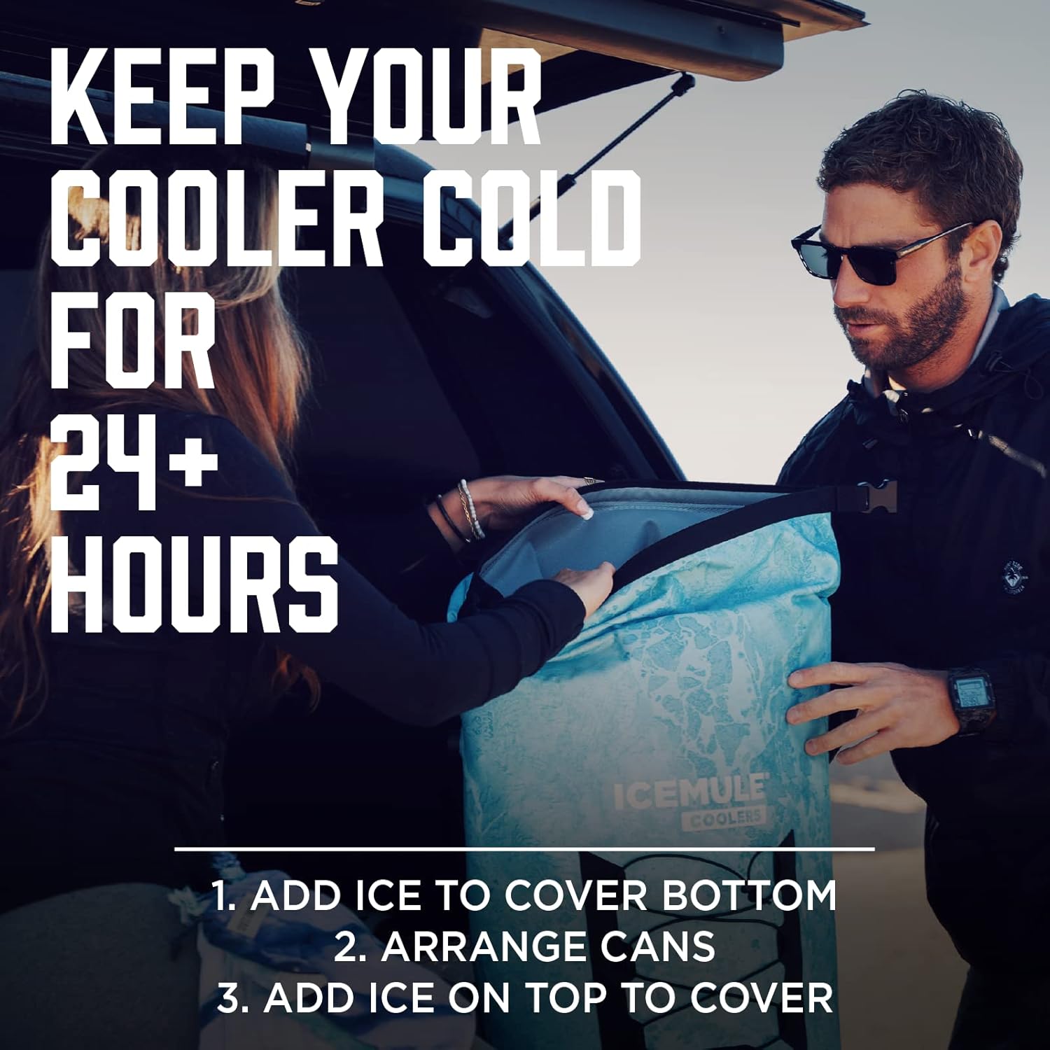 Collapsible Backpack Cooler, 23 Liter, Waterproof J21496