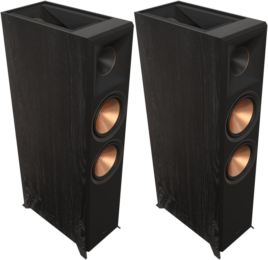 Ebony Floorstanding Speakers with Speaker Wire C493
