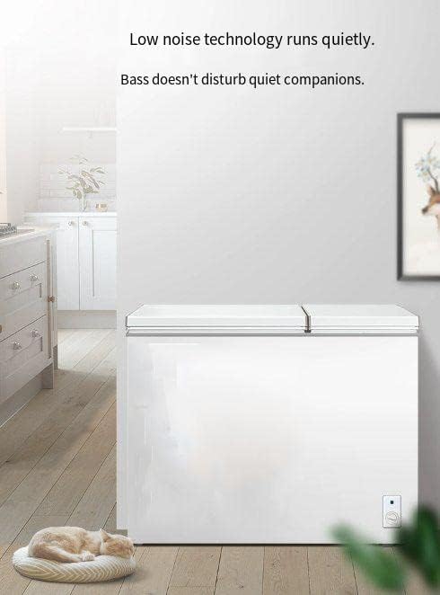 White 7.7 Cu.ft Double Door Chest Freezer with Removable Baskets O787