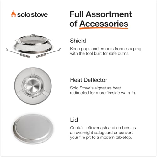 19.5 Inch Smokeless Stainless Steel Fire Pit with Stand and Removable Ash Pan P8131