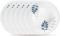 Set Of 6 10.75" Tempered Opal Glass Dinner Plates J591510