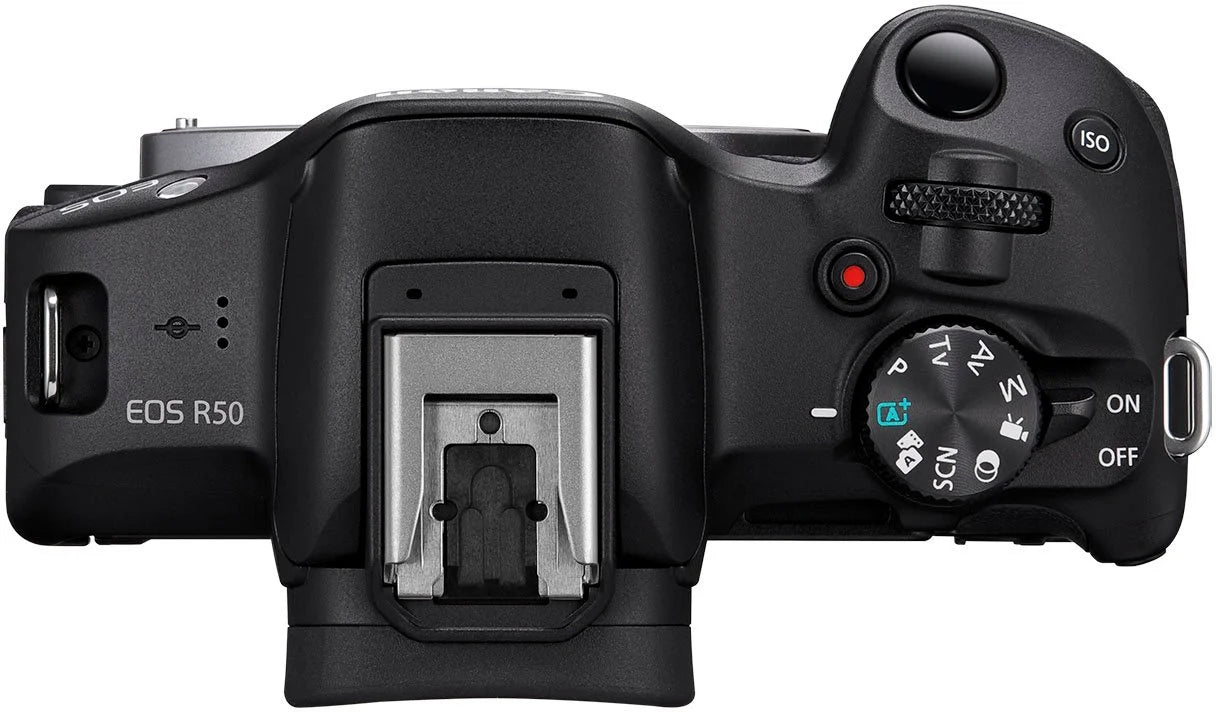 Canon EOS R50 Mirrorless Camera with 18-45mm, EF 75-300mm & 420-800mm Lenses + Mount Adapter + 20 Essential Accessories C74750