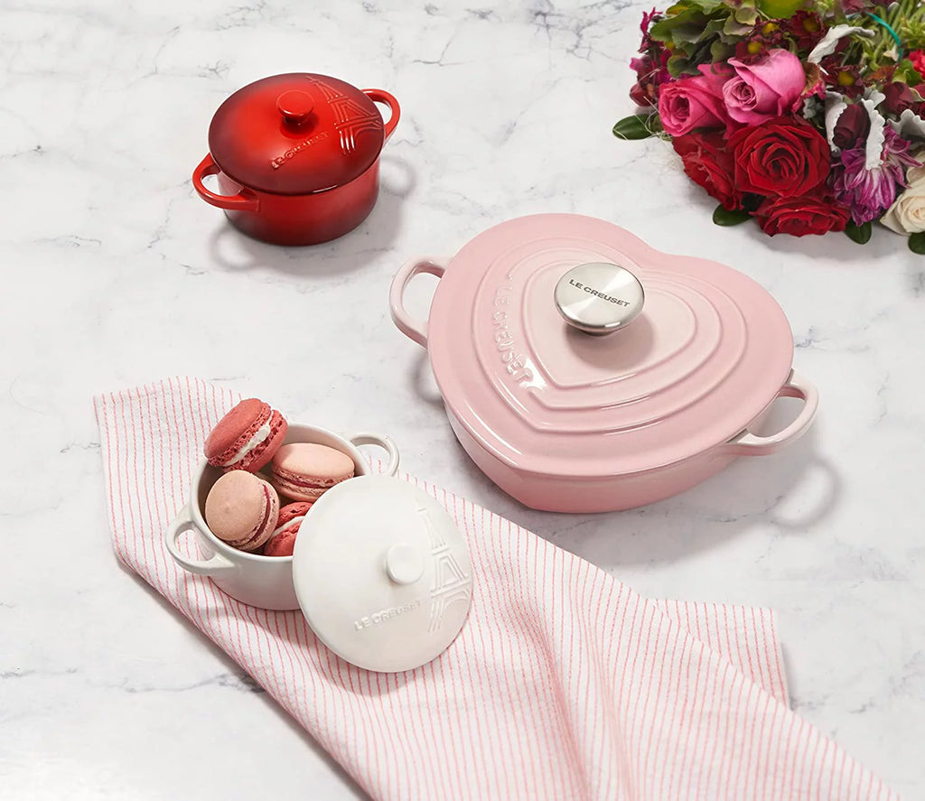 White 8 Ounce Stoneware Mini Round Cocotte A128634