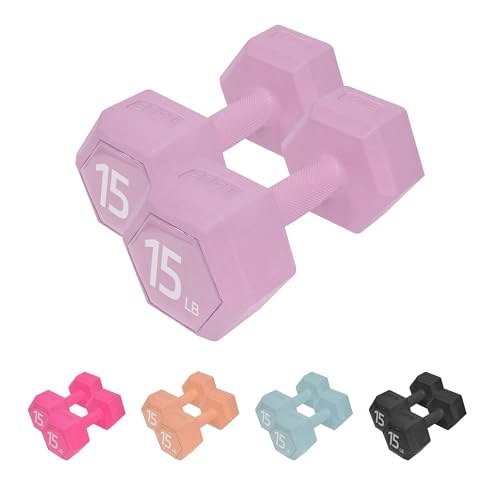 Dumbbell Sets - 5/10/15/20/25/36 lb Dumbbells Pair Hand Weights Set of 2 - Easy Grip - Arm Weights U4017