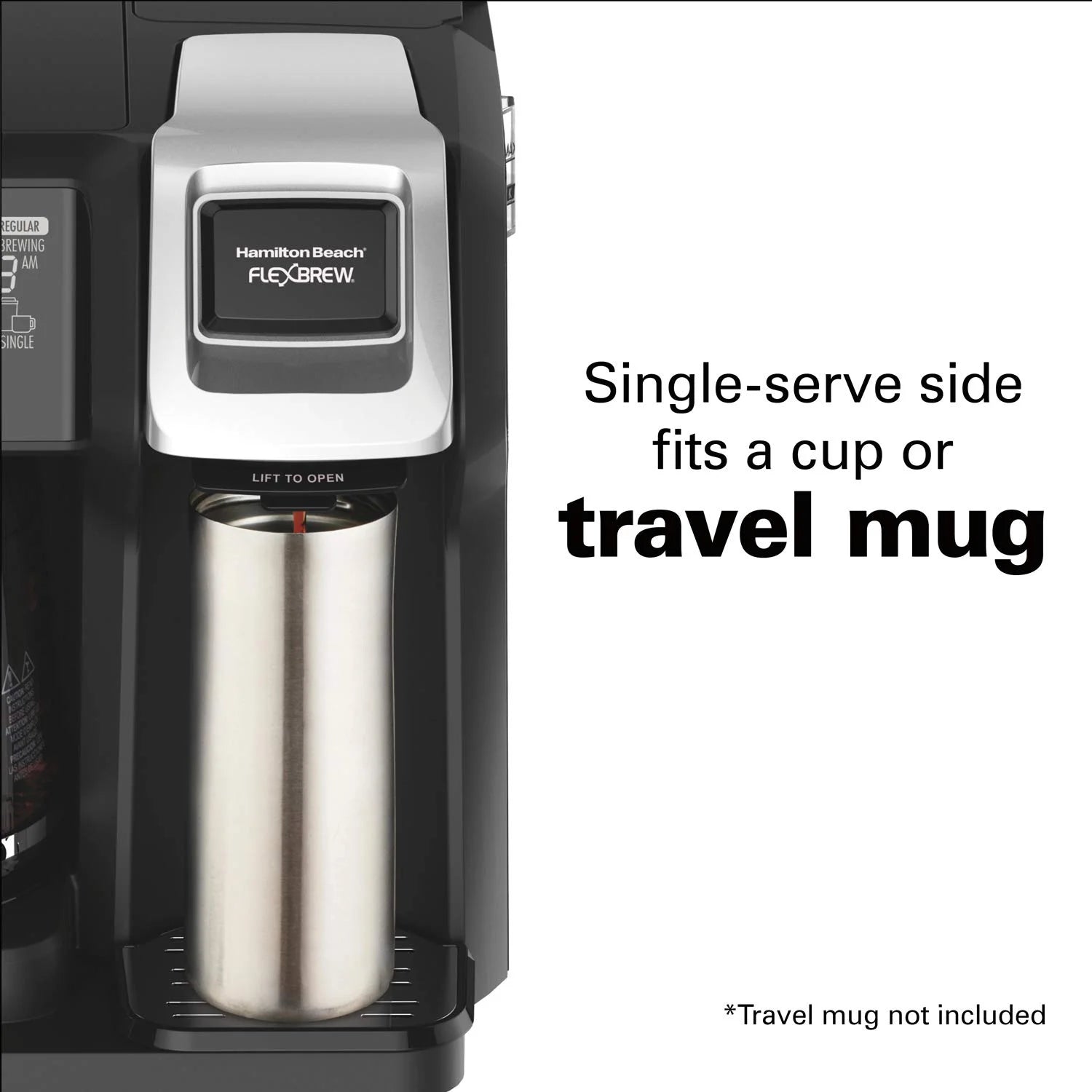 Black 2-Way Coffee Maker, Single Serve & 12c Pot Y9480