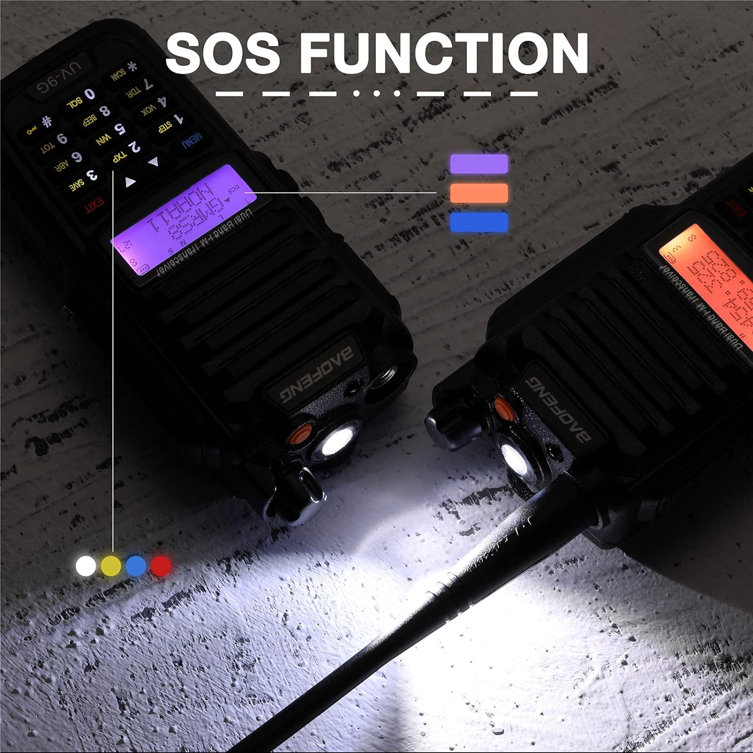GMRS Radio Waterproof IP67 Dual Band Handheld B458
