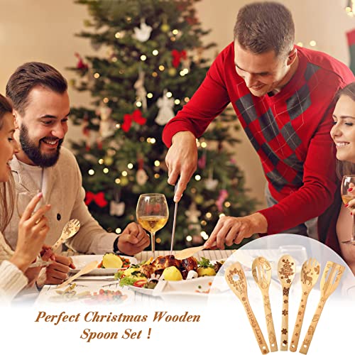 10 Piece Wooden Christmas Kitchen Utensils L360915