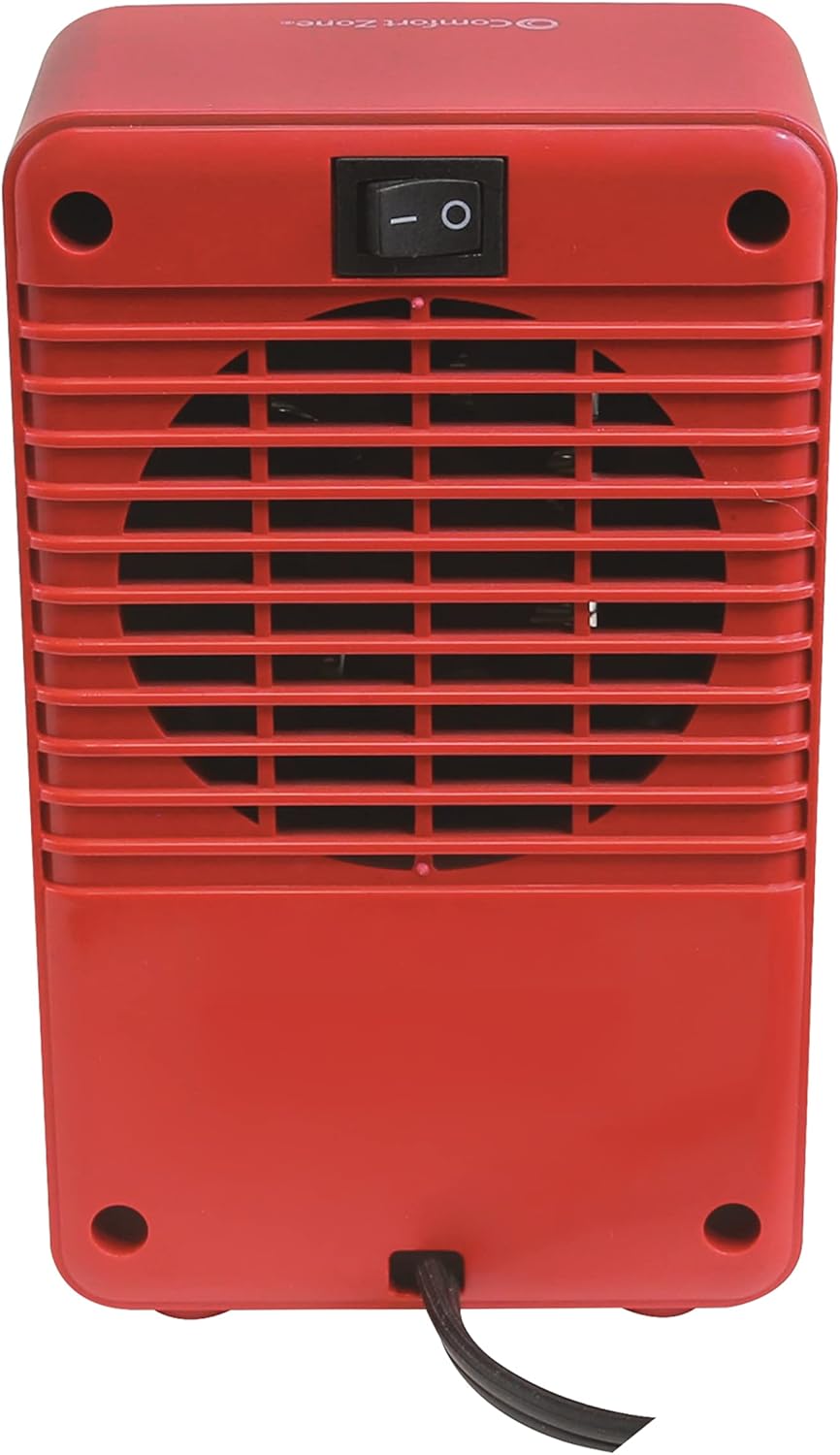 Red 200 Watt Portable Ceramic Desktop Heater K80461