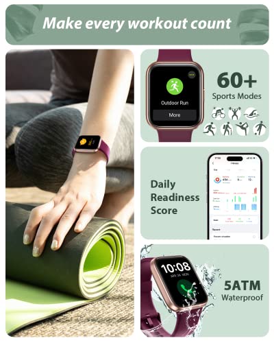 Black 1.8" Touch Screen Smart Watch with Heart Rate Sleep Tracking L8472