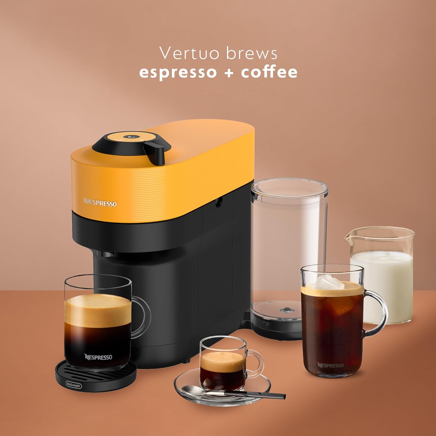 Mango Yellow Coffee and Espresso Machine O77441