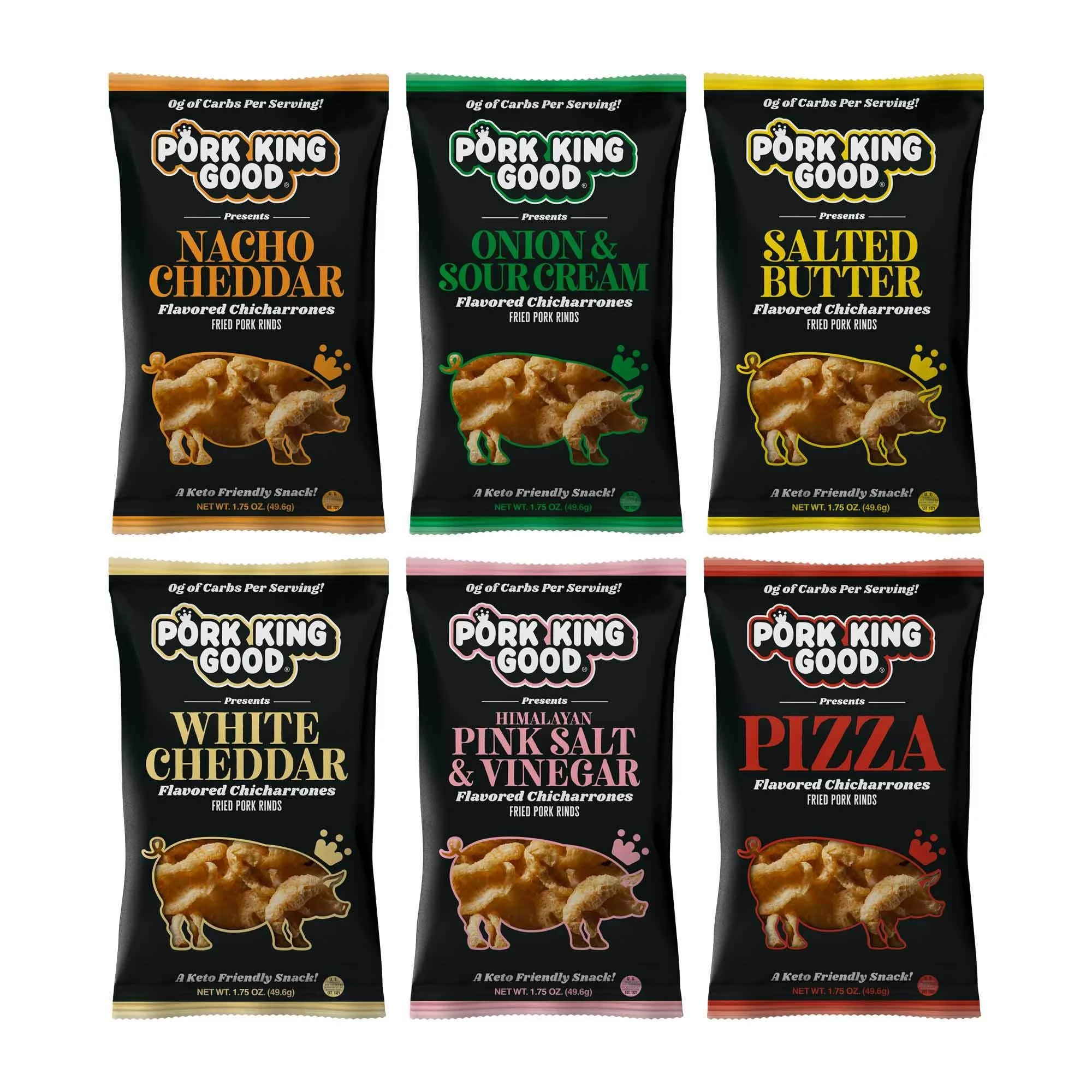 Pork Rinds Variety 6 Pack Z8560