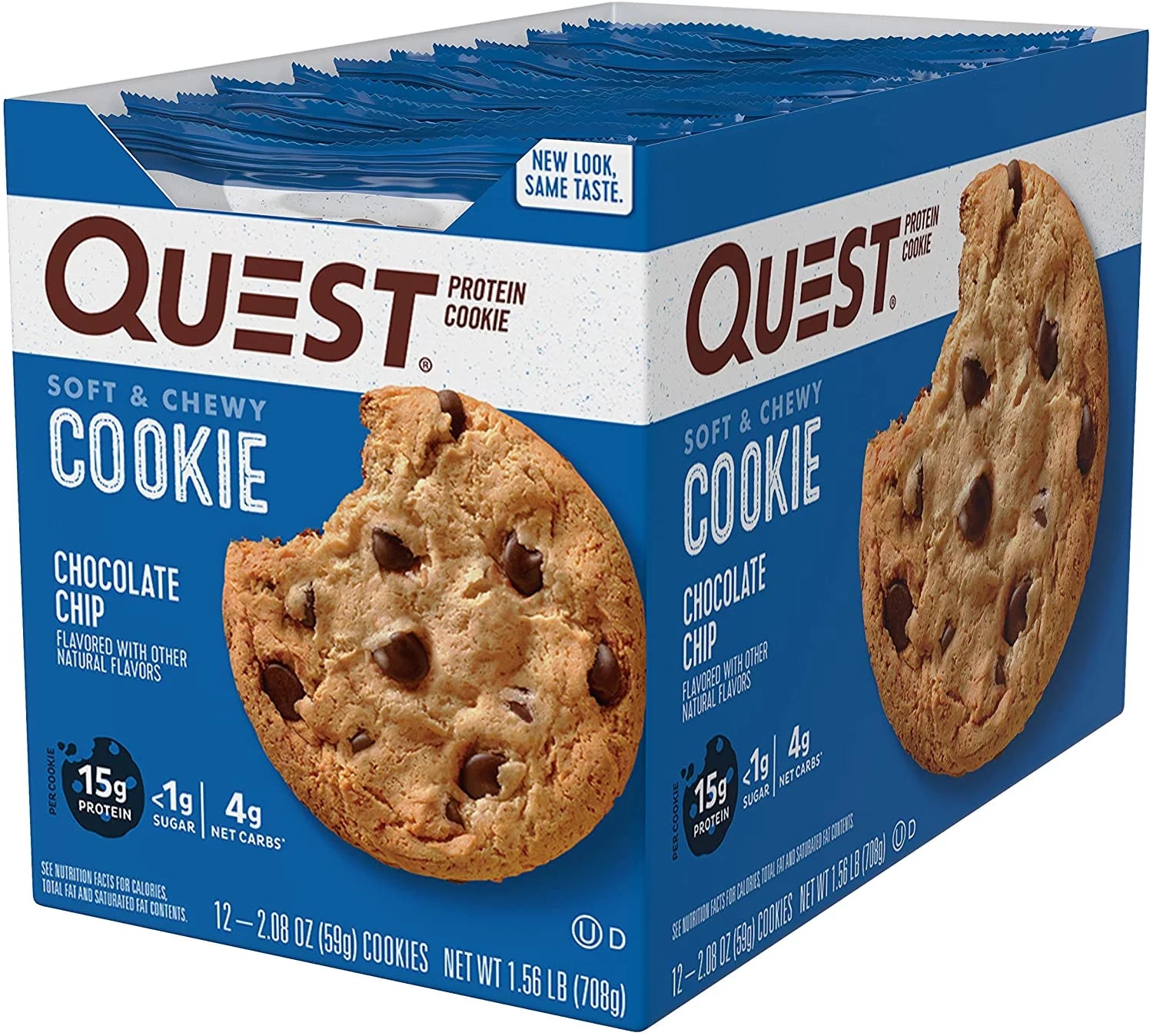 Chocolate Chip Protein Cookie, 12 Count L30037