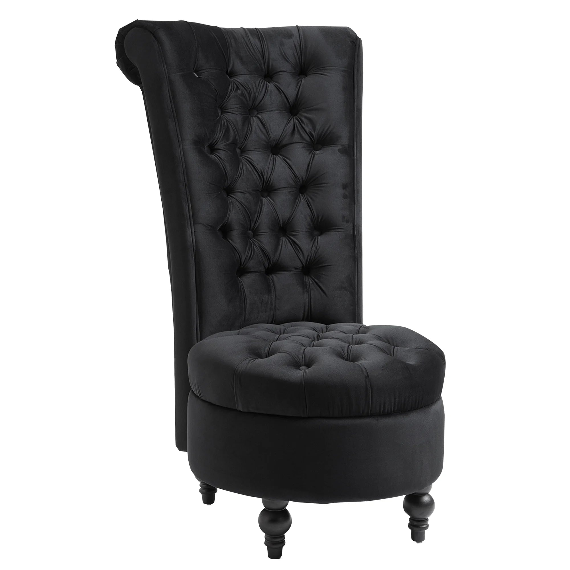 Black High Back Accent Chair P78900