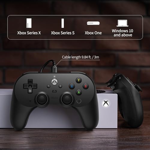 Black Wired Controller with Hall Effect Joysticks J1641
