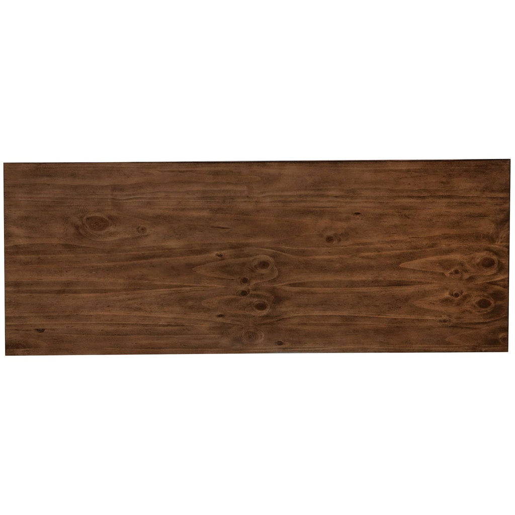 Brown Wooden Bench Q4809