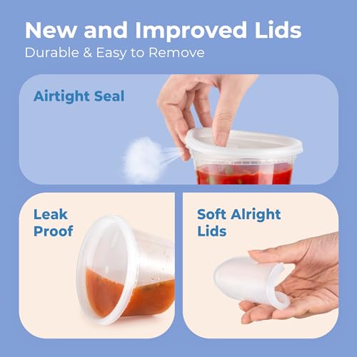 24 Pack 32 oz Deli Containers with Lids L285606
