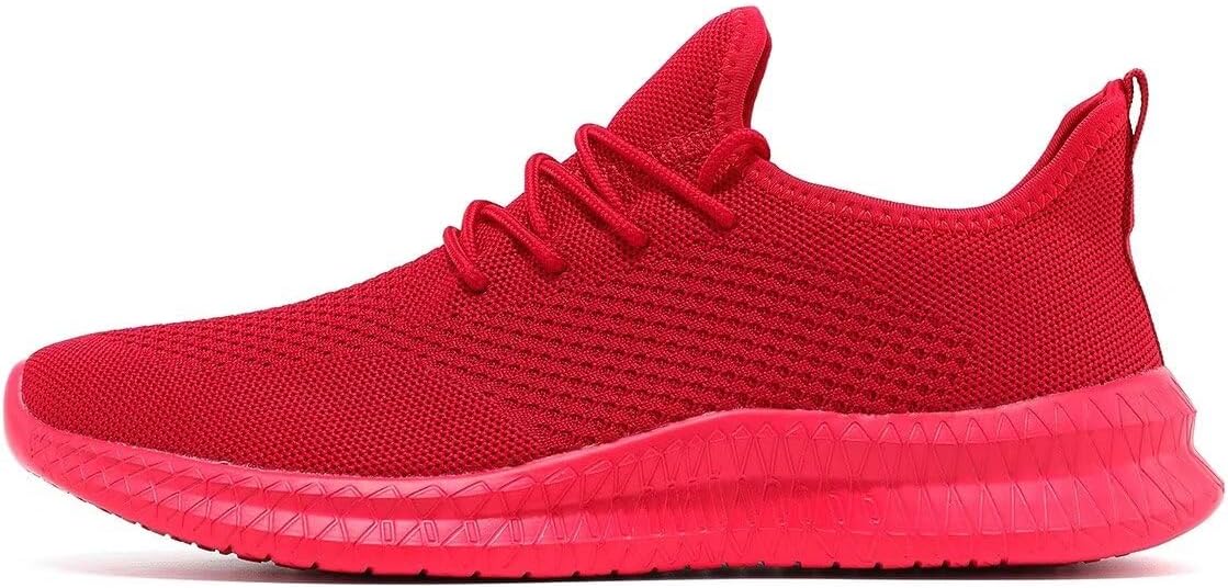 Red Slip-on Mesh Running Shoes C76211