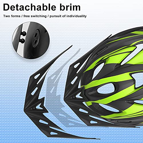 Adult Bike Helmet with Rear Light and Sun Visor B547683