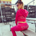 Velour Velvet Hoodie Jogging Set E23424