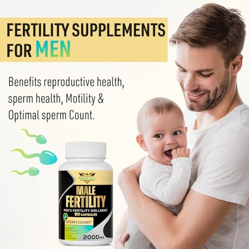 90 Capsules Male Prenatal Fertility Supplements with Maca Root, Zinc, Folate, B6, B12 M955759