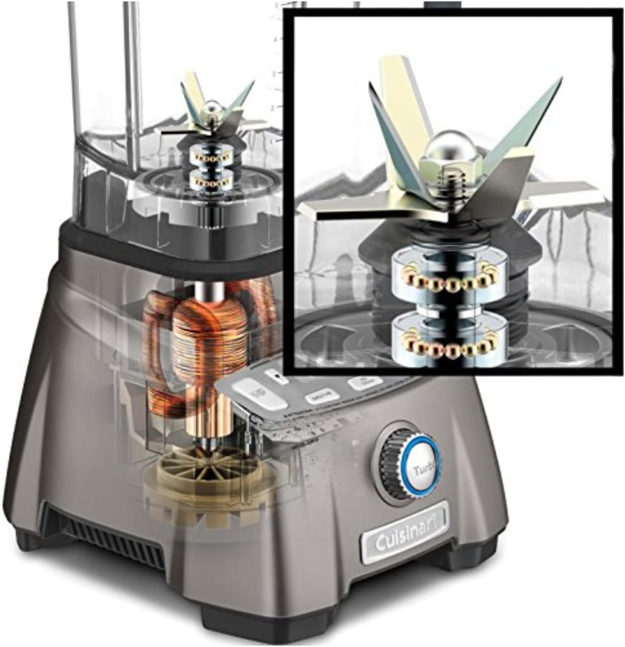3.5 Peak Hurricane Pro Blender, Gunmetal Y618