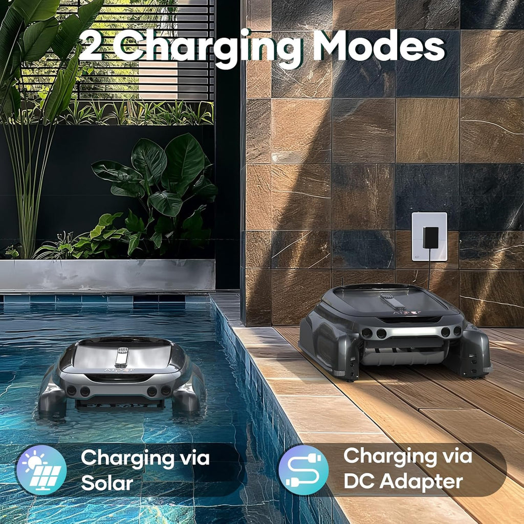 Robotic Pool Skimmer with Robotic Pool Cleaner N129