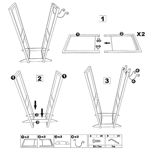22 Inch Heavy Duty Firewood Log Rack G64202