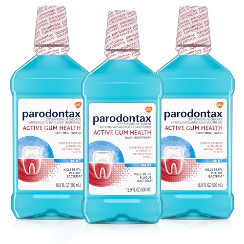 Mint Antiplaque and Antigingivitis Mouthwash, 3x16.9 Fl Oz E2565