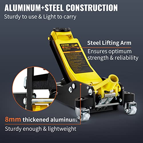 3 Ton Low Profile Steel Racing Floor Jack X20885