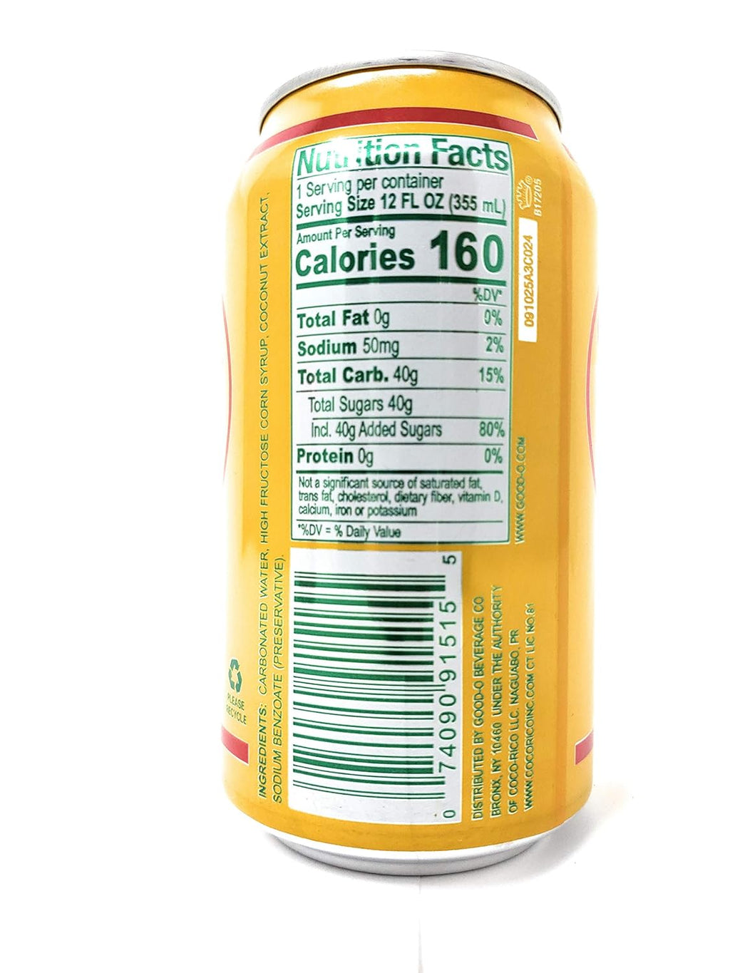12 Pack Coconut Soda (144fl.oz) L8363