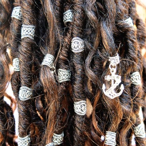18pcs Stainless Steel Beard Beads H45350