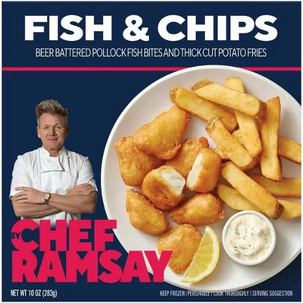 9.5oz Frozen Fish and Chips Pack of 10 U489268