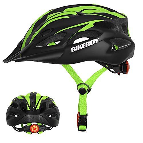 Adult Bike Helmet with Rear Light and Sun Visor B547683