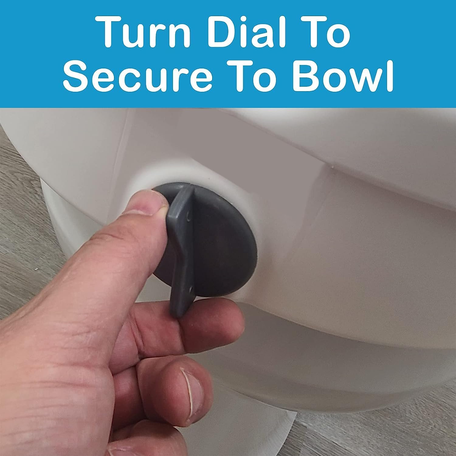 Raised Toilet Seat with Removable or Adjustable Handles - 4.5 Inch Toilet Seat Riser with Arms P429711