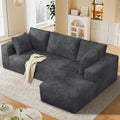 Corduroy Modular Sectional Sofa with L-Shape Chaise I8390