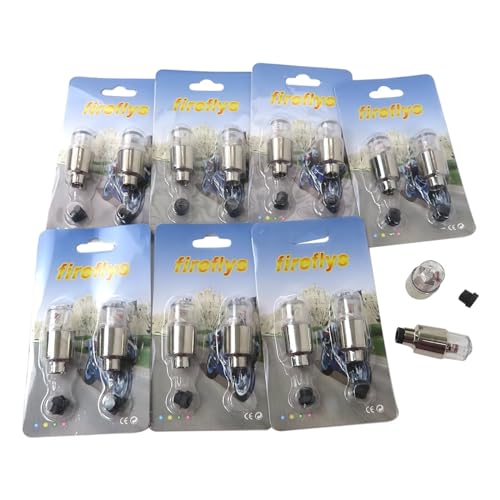 Green LED Tire Valve Stem Caps 6 Pack N544172