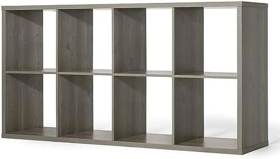 White 8-Cube Open Bookcase U166185