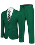 Men's 2 Piece Suits Classic Fit 2 Button Dress Suits Tuxedo Jacket Blazer X164294