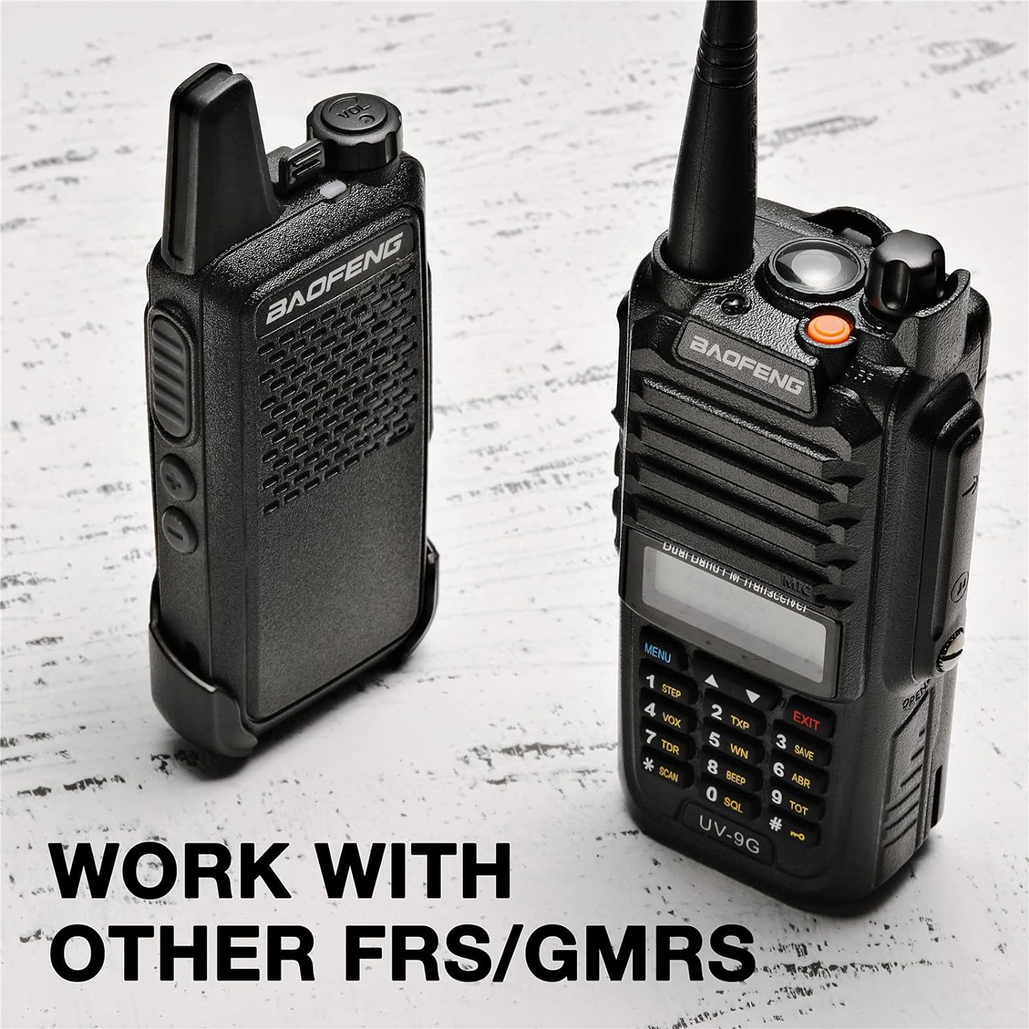 GMRS Radio Waterproof IP67 Dual Band Handheld B458