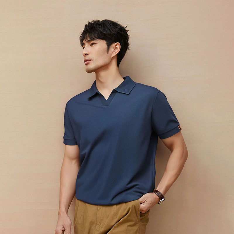 Men's Knitted Polo Shirt