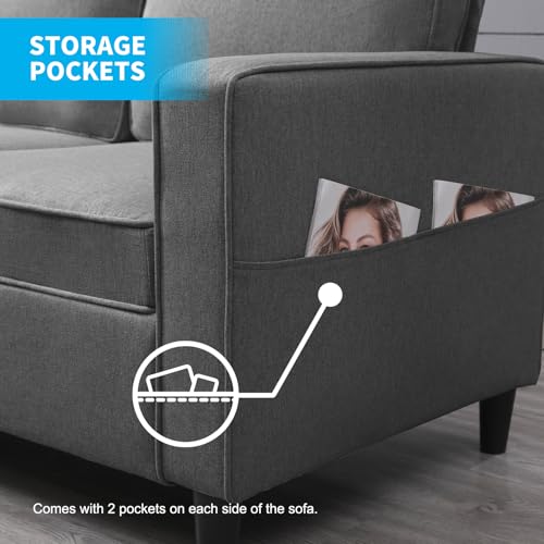 54" Loveseat Sofa Two Seats Modern Comfy Couch N72221