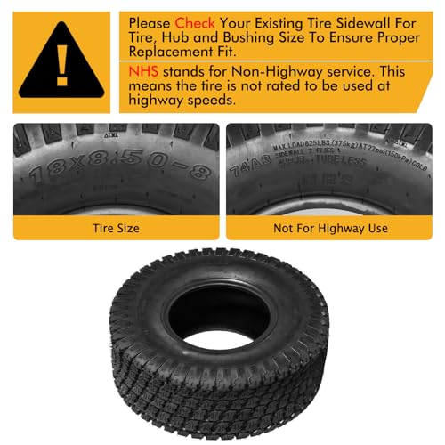 20x10.00-8 Lawn Mower Tire, Set of 2 D863538
