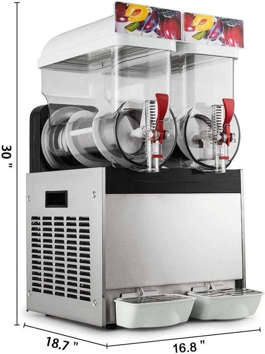 Commercial Slushy Machine 110V 30L 600W 15Lx2 Tank K566289