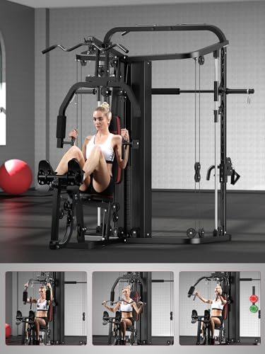 Smith Machine with 138LB Weight Stack C650
