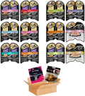 12 Trays 2.6 Oz Each Assorted Cuts in Gravy Pate in Natural Juice Cat Food F127257