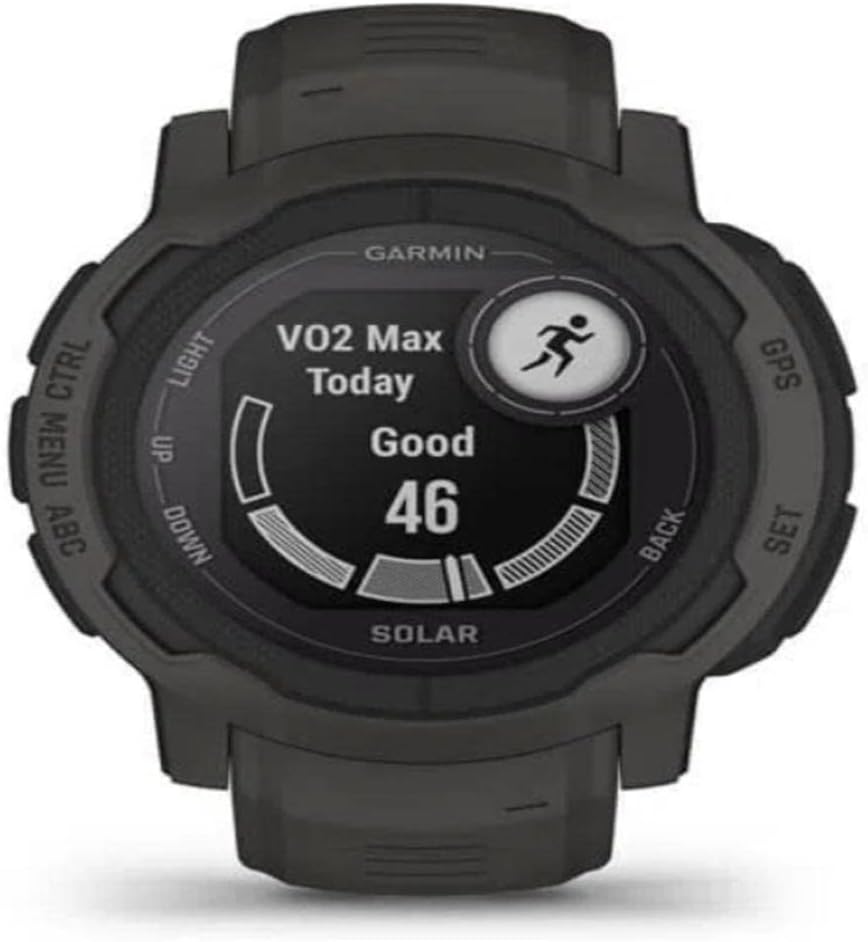 Graphite GPS Outdoor Watch with Solar Charging W68944