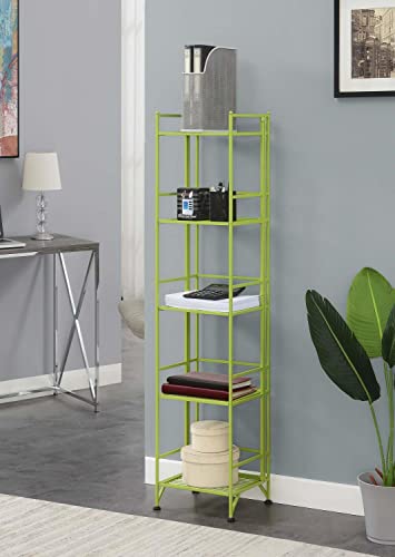 5-Tier Folding Metal Shelving Cobalt Blue J567500